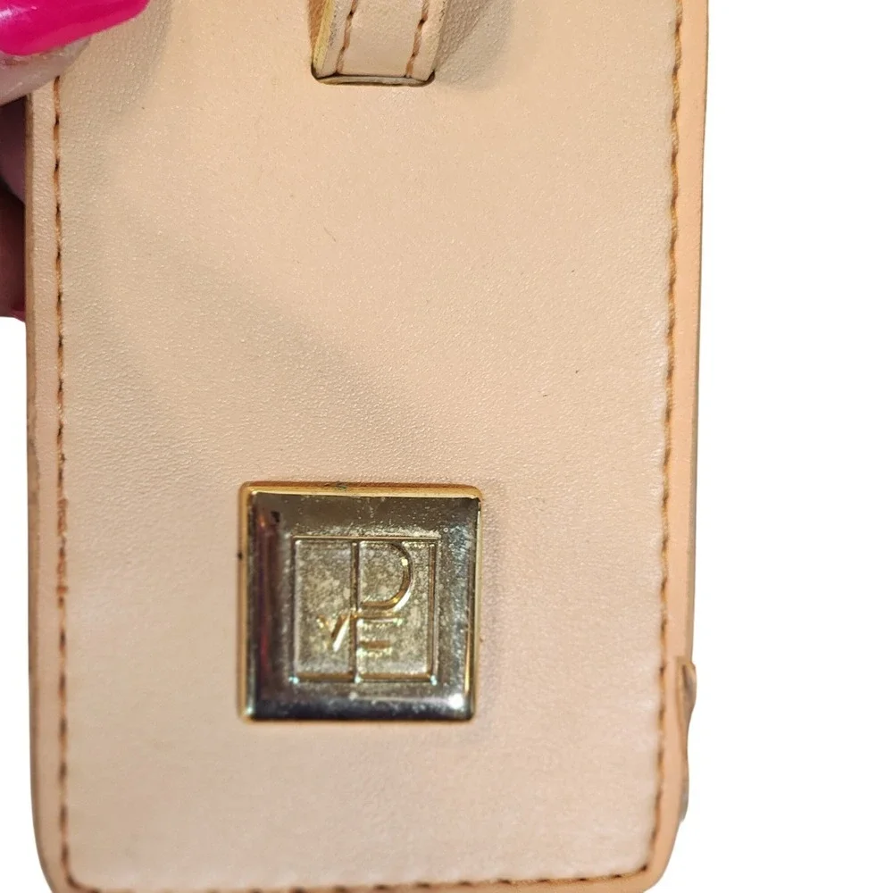 Diane Von Furstenberg DVF Brown‎ Monogram Vintage Luggage Bag Gold Hardware